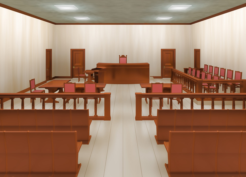 empty court room