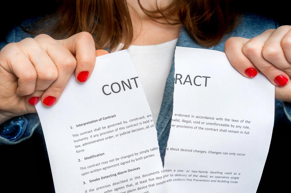broken contract